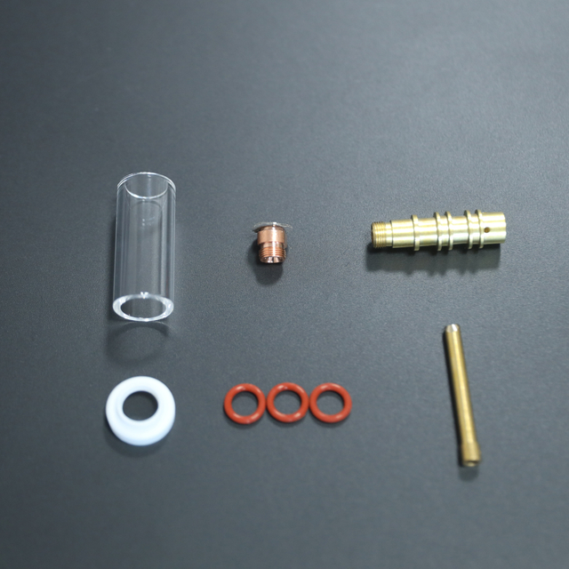 WP26 TIG ওয়েল্ডিং টর্চ এবং বন্দুক আনুষঙ্গিক পরিধান অংশ মাঝারি কম্বো কিট